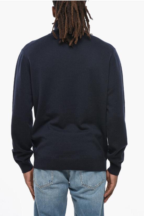  꼬르넬리아니 터틀넥 CASHMERE TURTLENECK SWEATER Blue - CORNELIANI