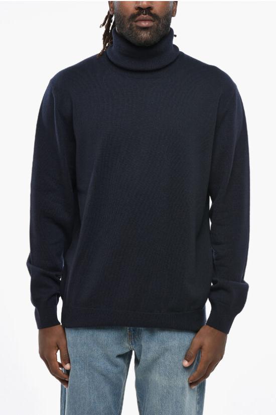  꼬르넬리아니 터틀넥 CASHMERE TURTLENECK SWEATER Blue
