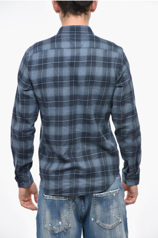  띠어리 긴팔 셔츠 J1074530 FROST MULTI Blue - THEORY