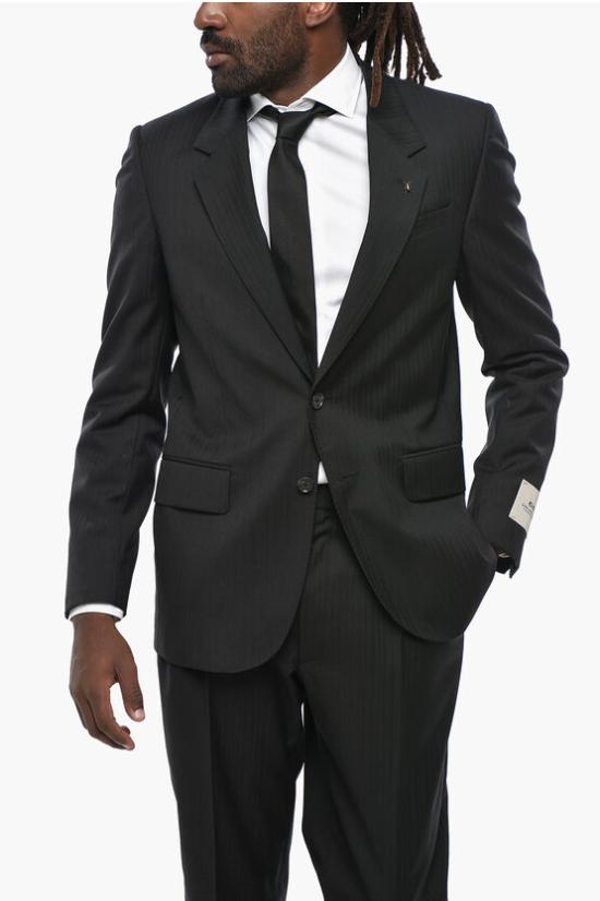  꼬르넬리아니 수트 세트 267Q10 2667323 020 Black - CORNELIANI