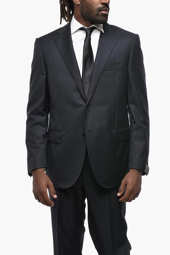  꼬르넬리아니 수트 세트 82703C 7817321 002 Blue - CORNELIANI