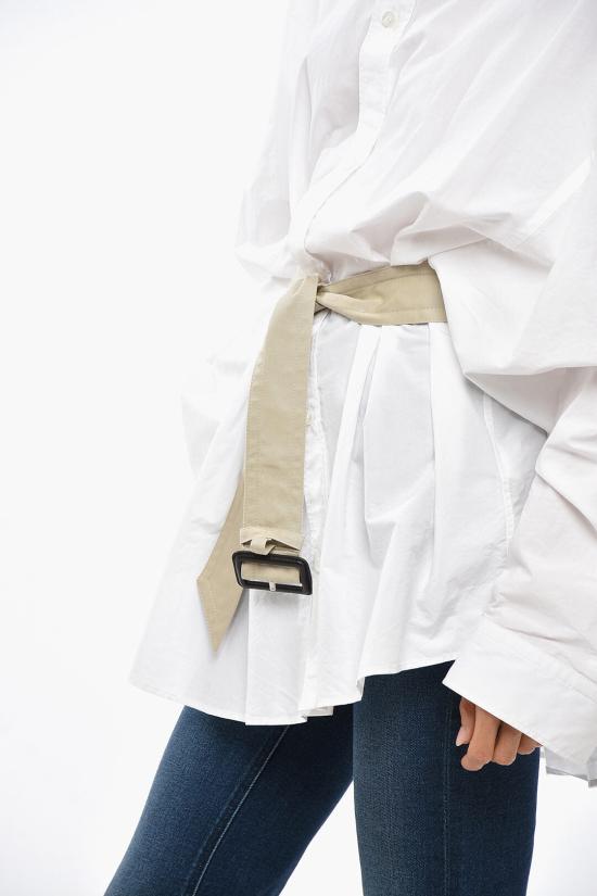  발렌시아가 블라우스 809066 TNM60 9000 WTHBELT White - BALENCIAGA