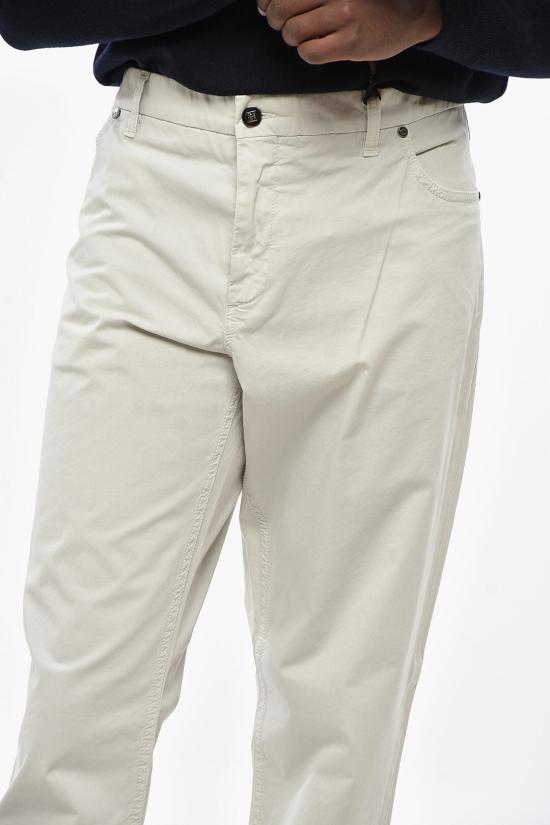  꼬르넬리아니 스트레이트 팬츠 814EG3 8120168 026 White - CORNELIANI
