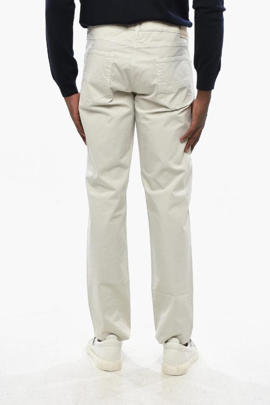  꼬르넬리아니 스트레이트 팬츠 814EG3 8120168 026 White - CORNELIANI