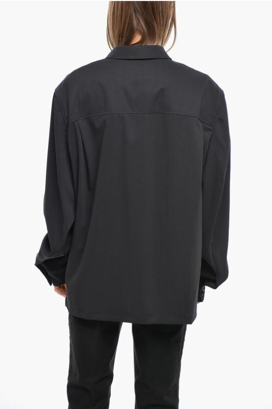  르메르 셔츠 JA1046 LF1210 BK995 Black - LEMAIRE