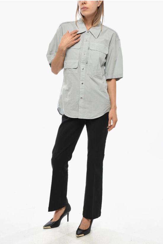  르메르 블라우스 SH1085 LF1218 BK888 Gray - LEMAIRE