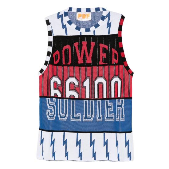 25FW 피디에프 민소매 티셔츠 DFM07008 MC076 NWASH WHITE