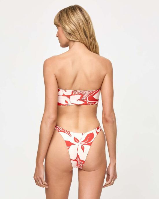  엘스페이스 비키니 수영복 LSpace 데미안 비키니 바텀 애니멀 히비스커스 블룸 - L SPACE