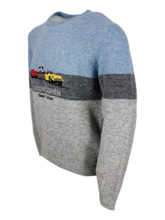 25FW 야콥코헨 스웨터 JUMSG024001X0017X866 CELESTE - JACOB COHËN