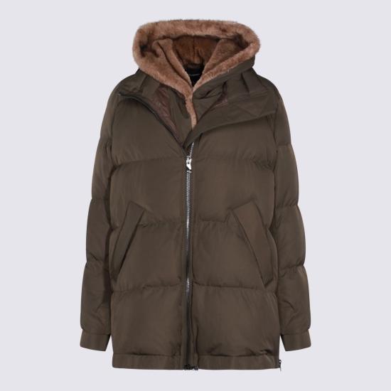 25FW 루 안드레아 숏패딩 YZ204050LUW5MAT2DKAKI