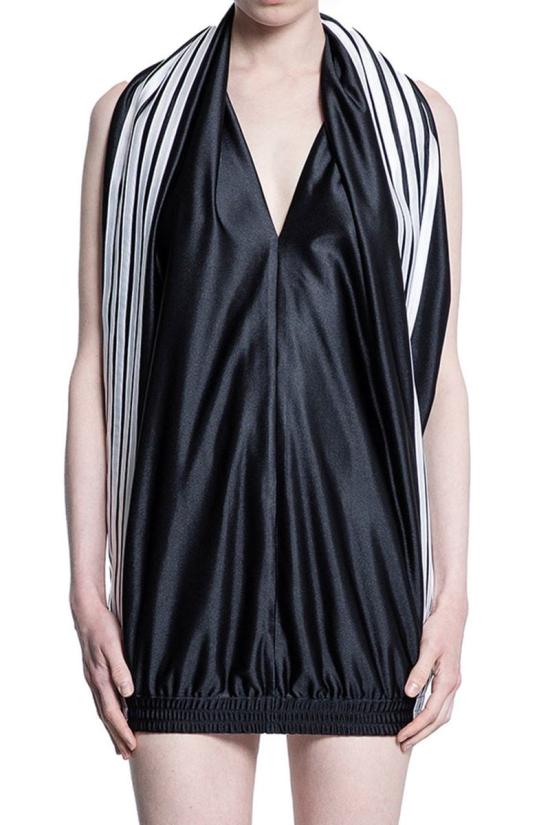 25FW 발렌시아가 숏 원피스 838791TLV29 1000 Black