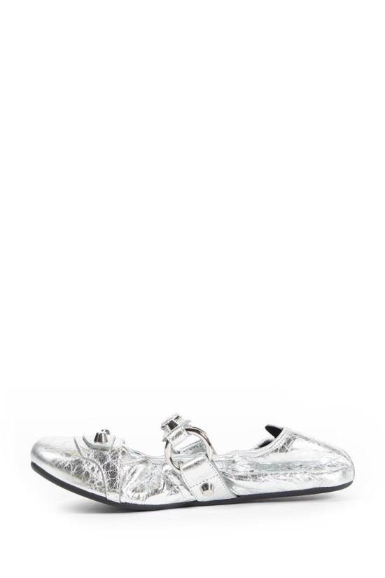 25FW 발렌시아가 플랫 슈즈 849443WBDK6 8011 SILVER - BALENCIAGA