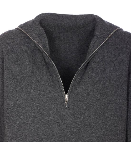 25FW 발렌시아가 하프 집업 니트  849931T17548519 GREY - BALENCIAGA