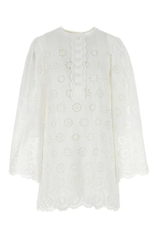 25FW 끌로에 숏 원피스 CH25ARO44699 107 WHITE