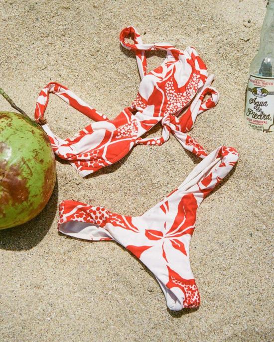  엘스페이스 비키니 수영복 LSpace Rocky 비키니 바텀 히비스커스 블룸 - L SPACE