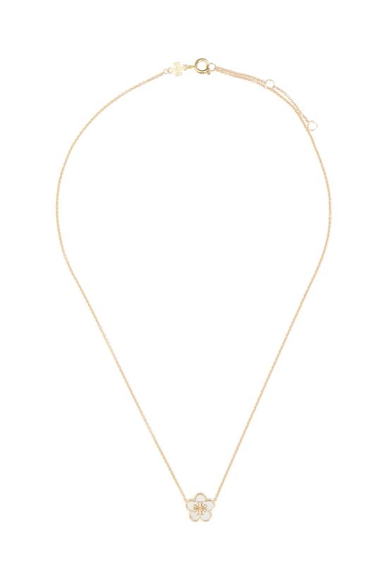 25FW 토리버치 키라 플라워 네크리스 158996700 TORY GOLD MOTHER OF PEARL DOM
