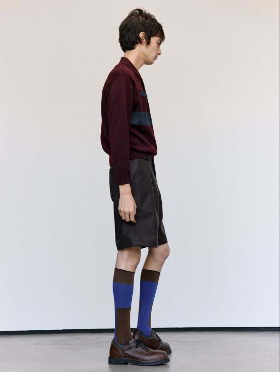  쥐알텐케이 폴로 티셔츠 Gr10 K 마호가니 울 작업복 폴로 - GR10K