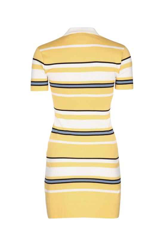 25FW 셀린느 미디 원피스 RR0B4886Z GAZ4 YELLOWWHITEBLACK - CELINE