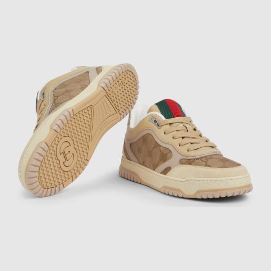 25FW 구찌 스웨이드 스니커즈 831661AAEX39646 Beige - GUCCI