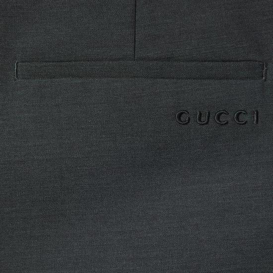25SS 구찌 스트레이트 팬츠 828769Z7AO21505 Grey - GUCCI