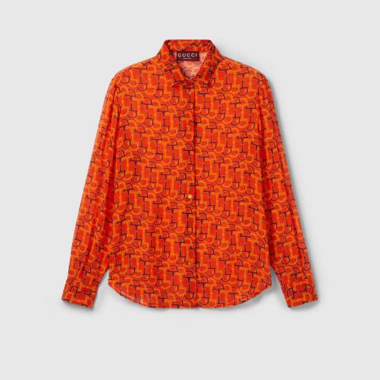 25SS 구찌 블라우스/셔츠 832898Z7AP17033 Orange