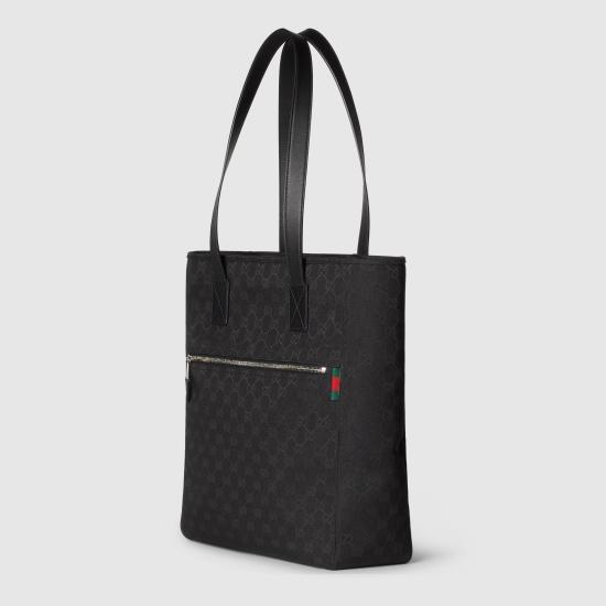 25FW 구찌 캔버스 미디움 토트백  834796FAEPS1060 Black - GUCCI