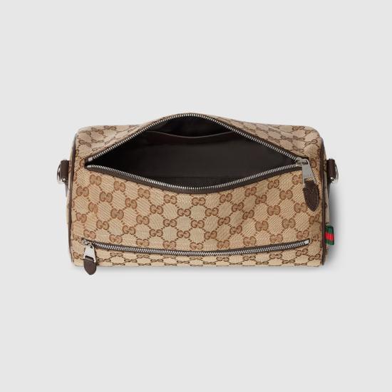 26SS 구찌 GG 캔버스 스몰 보스턴 백 834455FAEPT9753 Beige - GUCCI