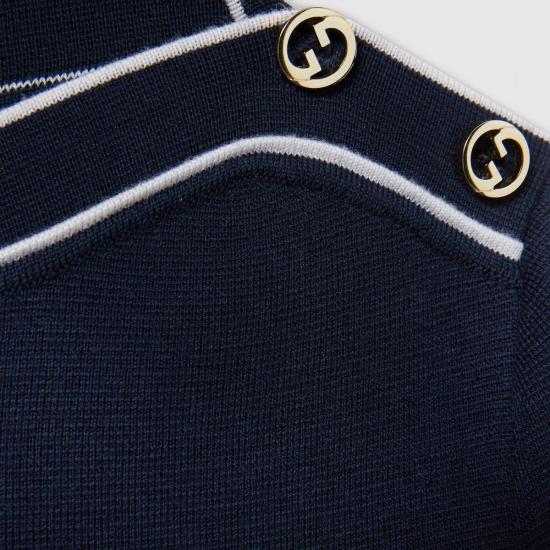 25SS 구찌 스웨터 813812XKEHH4137 Blue - GUCCI