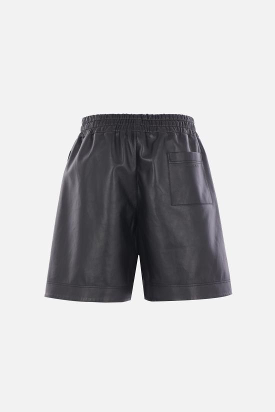 25FW 구찌 레더 버뮤다 832983XNA7N1000 Black - GUCCI