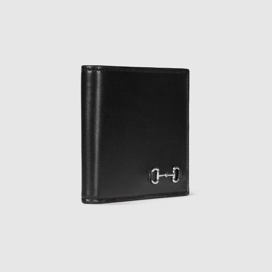 25FW 구찌 홀스빗 코인 포켓 반지갑 846953AAFP11000 Black - GUCCI