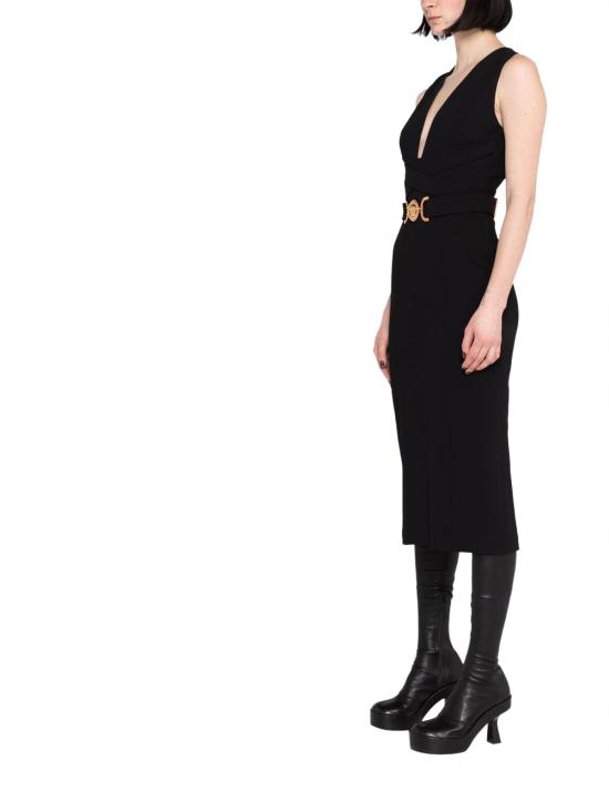  베르사체 미디 원피스 10082521A023951B000 BLACK - VERSACE