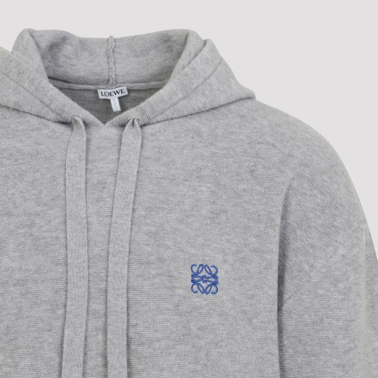 25FW 로에베 후드 티셔츠 H526Y14KKA 5689 LIGHT GREY MELANGE - LOEWE