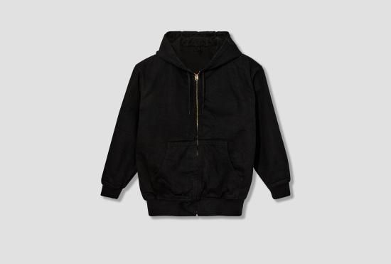 25FW COMOLI 데님 자켓 블랙 데님 지퍼 파카 C03-01003 블랙