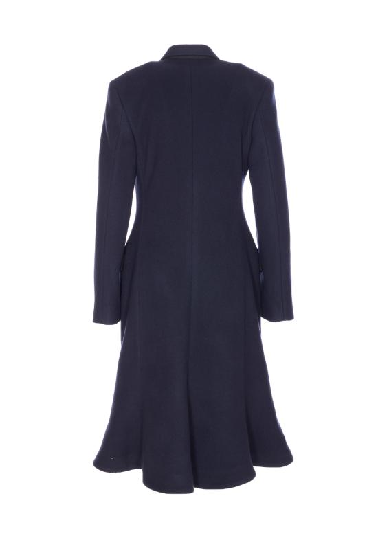 25FW 발렌시아가 플레어 울 코트 850608 TQU148230 Blue - BALENCIAGA