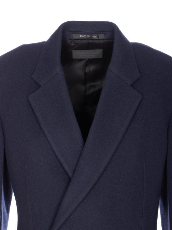 25FW 발렌시아가 플레어 울 코트 850608 TQU148230 Blue - BALENCIAGA