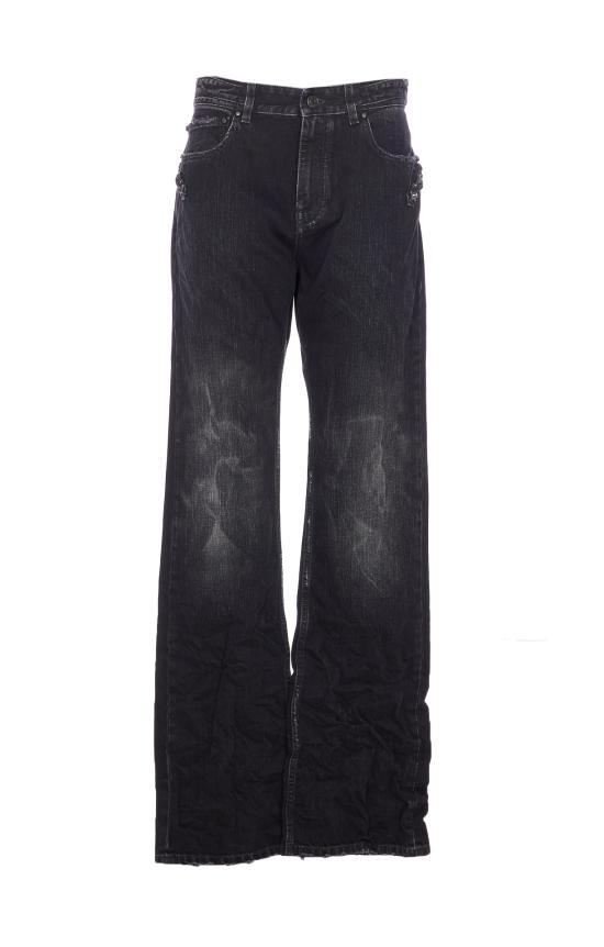 25FW 발렌시아가 스트레이트 팬츠 849953 TTW671037 Black