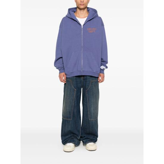 25FW 갤러리 디파트먼트 후드 티셔츠 FZ 50047 WHVIO PURPLE - GALLERY DEPT