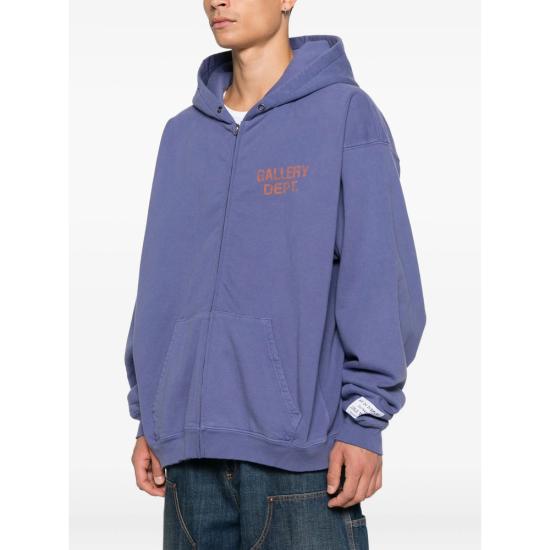 25FW 갤러리 디파트먼트 후드 티셔츠 FZ 50047 WHVIO PURPLE - GALLERY DEPT