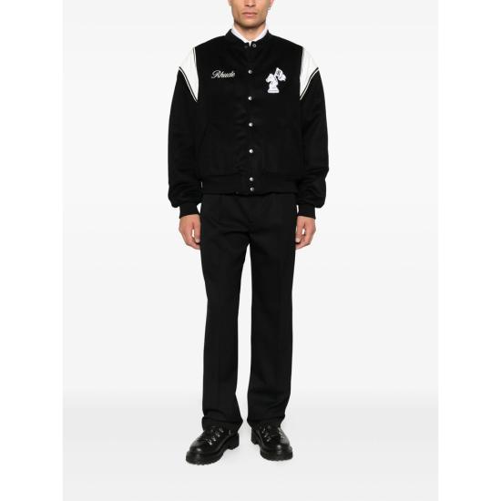 25FW 루드 봄버 자켓 RHFW25JA01841 3186 BLACK WHITE - RHUDE