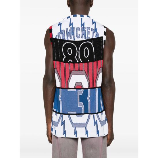 25FW 피디에프 민소매 티셔츠 DFM07008 MC076 NWASH WHITE - PDF