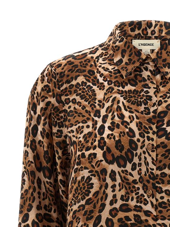 25FW 라장스 블라우스 40223LOWCSPL Brown - L'AGENCE