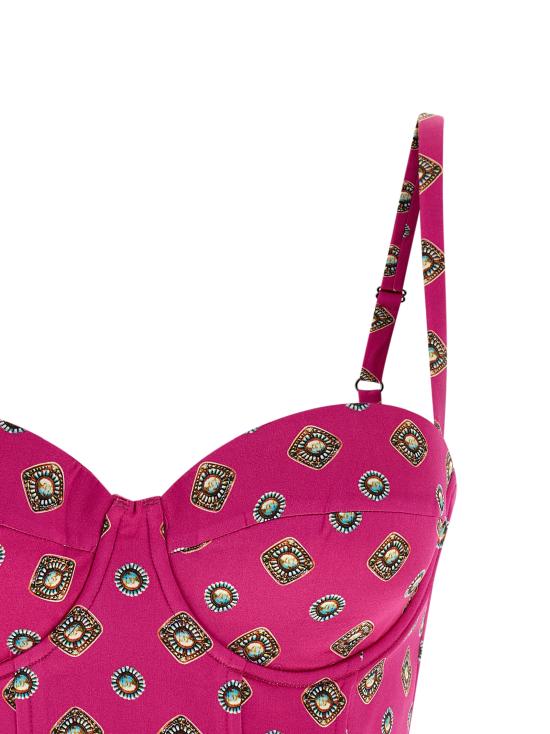 25FW 라장스 이브닝 티셔츠 40723SWNSOGE Fuchsia - L'AGENCE