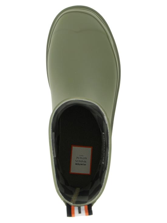 25FW 메종키츠네 메종키츠네 X 헌터 다운포어 숏 레인부츠 HFRU0031252P131 Green - MAISON KITSUNE