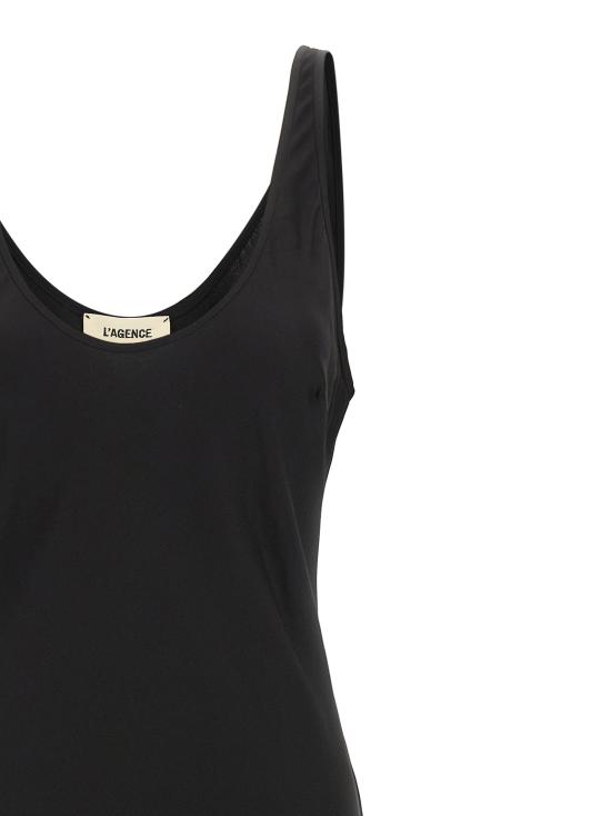 25FW 라장스 롱 원피스 61120PLYBLAC Black - L'AGENCE