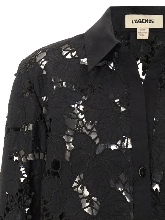25FW 라장스 블라우스 40587PCSBLAC Black - L'AGENCE