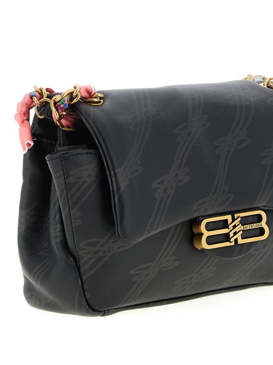 26SS 발렌시아가 달링 체인 백 미니 8444942AB8W1000 Black - BALENCIAGA