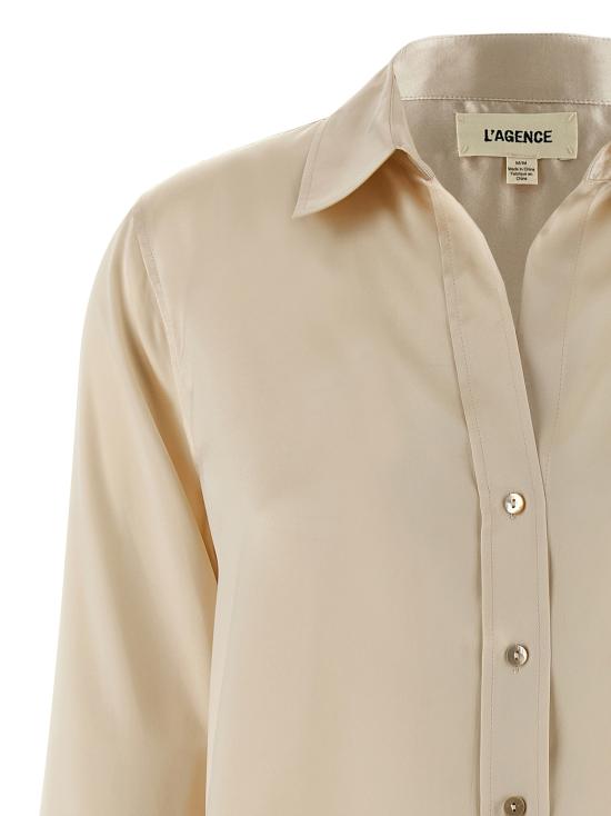 25FW 라장스 블라우스 40126CLWCHMP Beige - L'AGENCE