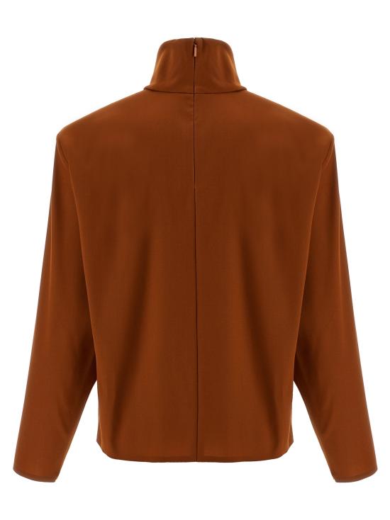 25FW 생로랑 터틀넥 845857Y5J952498 Orange - SAINT LAURENT