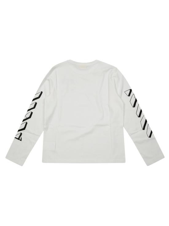 25FW [키즈] 오프화이트 티셔츠 OBAB001F25JER0050110 BIANCO - OFF WHITE