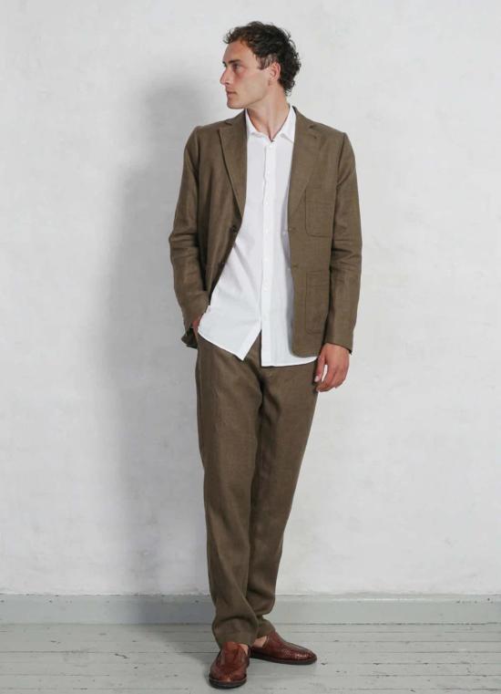  HANSEN GARMENTS 긴팔 셔츠 한센 가먼츠 헤닝  화이트 - HANSEN GARMENTS